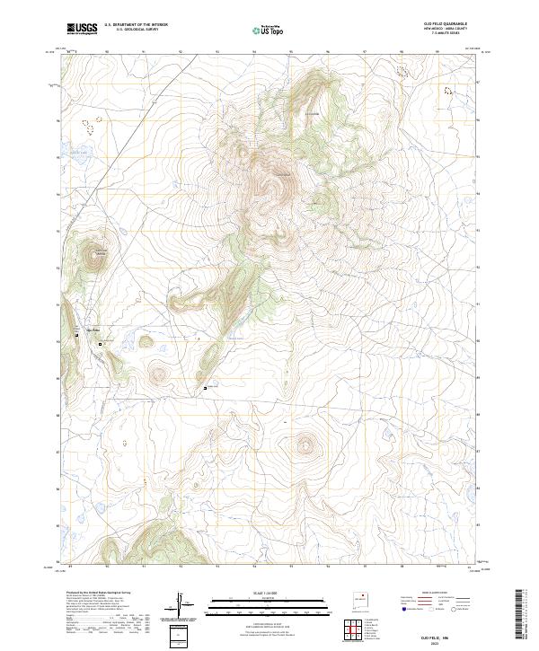 US Topo 7.5-minute map for Ojo Feliz NM