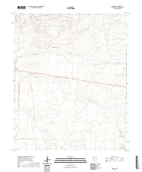 US Topo 7.5-minute map for Omega NM