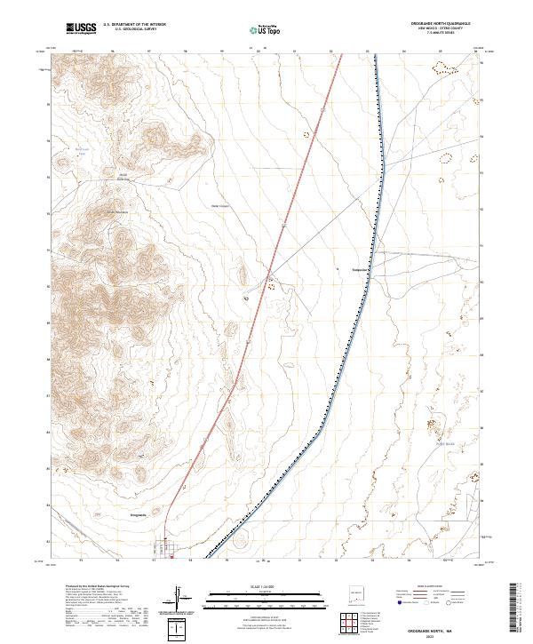 US Topo 7.5-minute map for Orogrande North NM