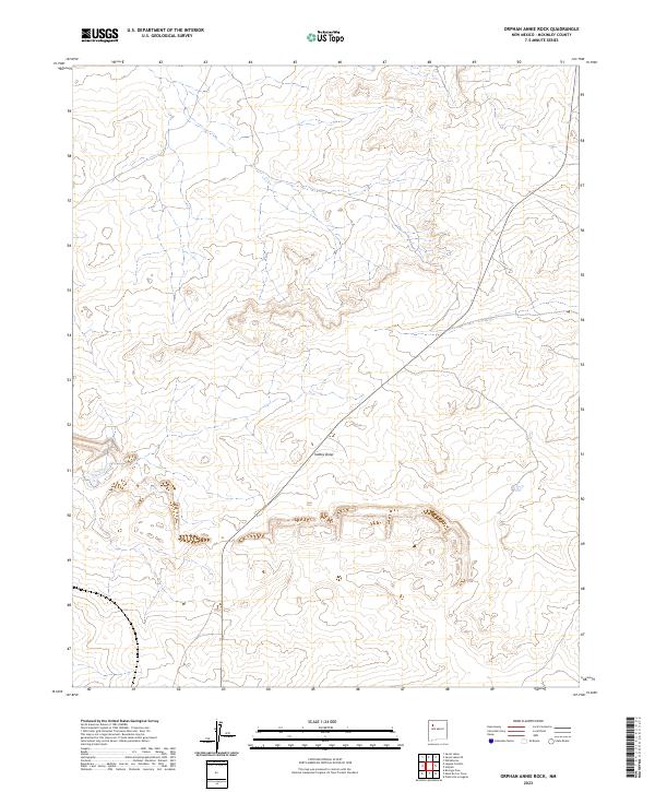 US Topo 7.5-minute map for Orphan Annie Rock NM