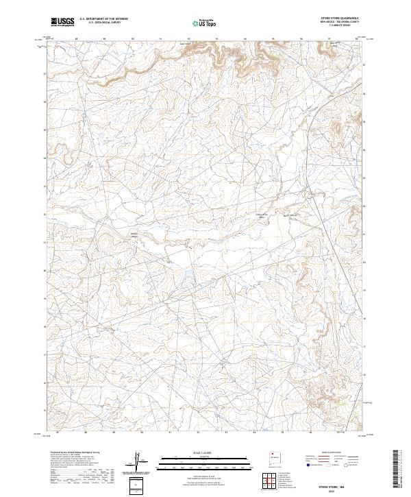 US Topo 7.5-minute map for Otero Store NM