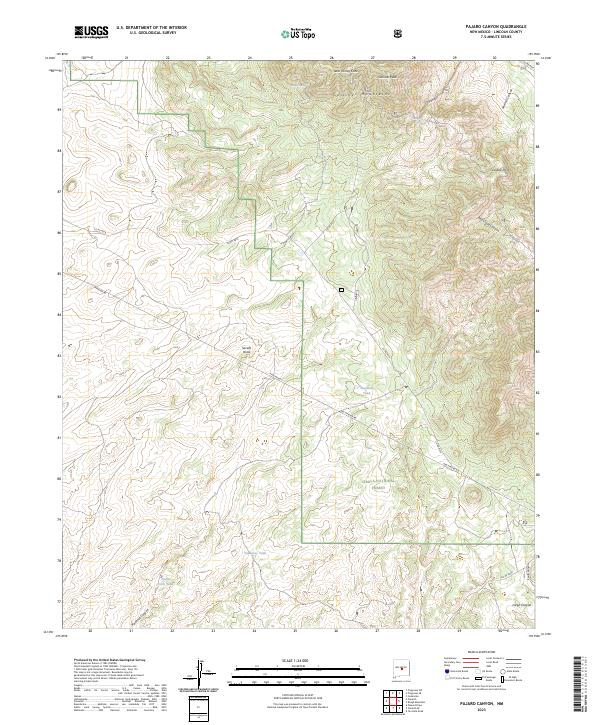 US Topo 7.5-minute map for Pajaro Canyon NM