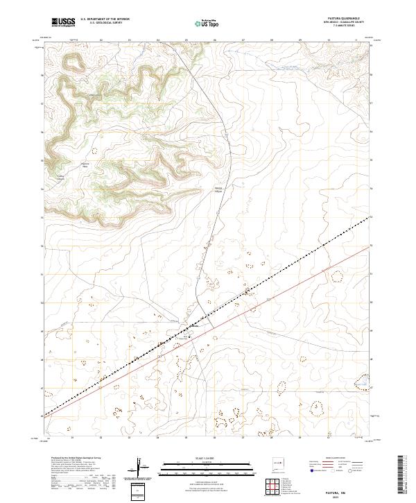 US Topo 7.5-minute map for Pastura NM
