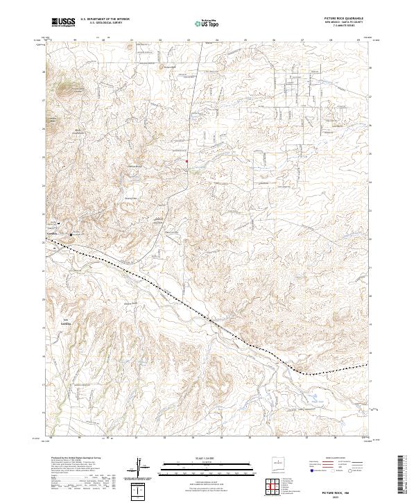 US Topo 7.5-minute map for Picture Rock NM