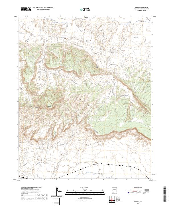 US Topo 7.5-minute map for Pinedale NM