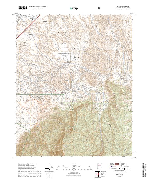 US Topo 7.5-minute map for Placitas NM