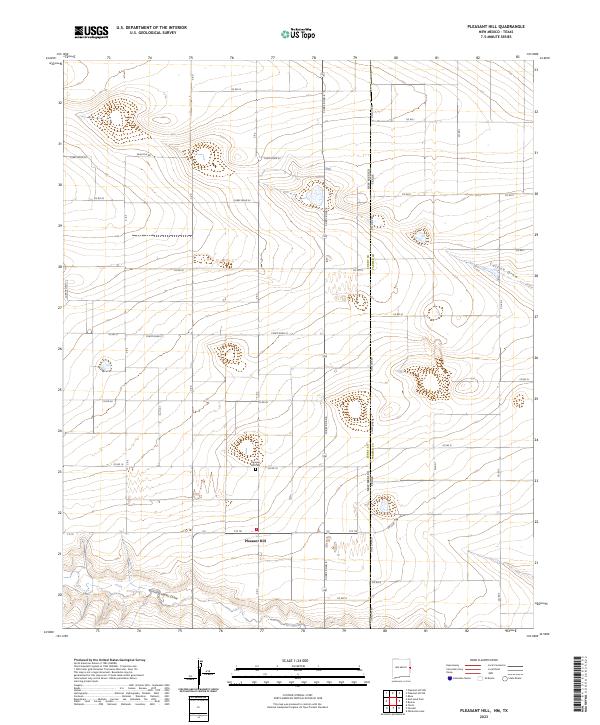 US Topo 7.5-minute map for Pleasant Hill NMTX