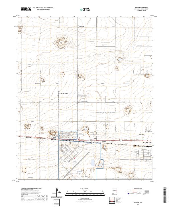 US Topo 7.5-minute map for Portair NM