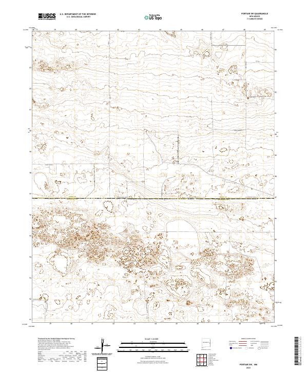 US Topo 7.5-minute map for Portair SW NM