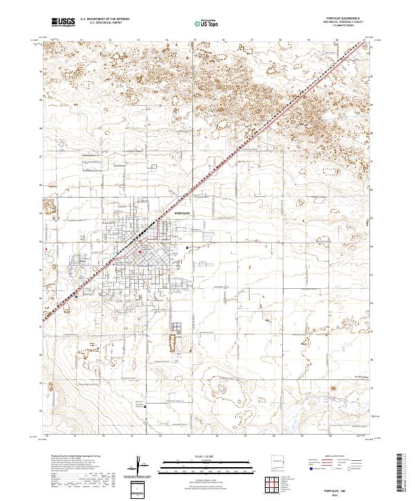 US Topo 7.5-minute map for Portales NM