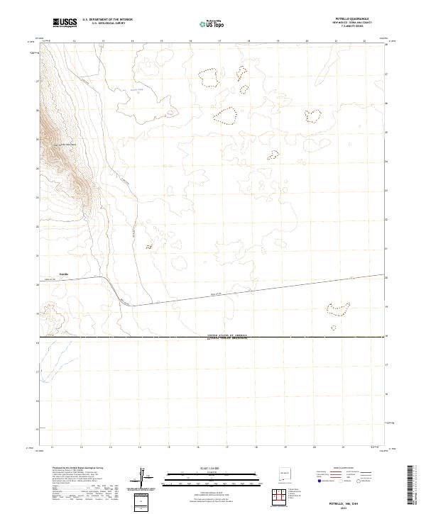 US Topo 7.5-minute map for Potrillo NMCHH
