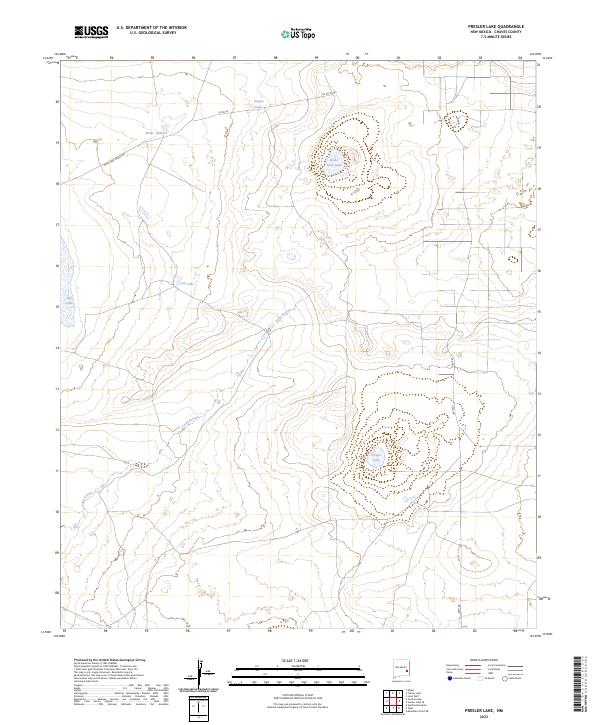 US Topo 7.5-minute map for Presler Lake NM