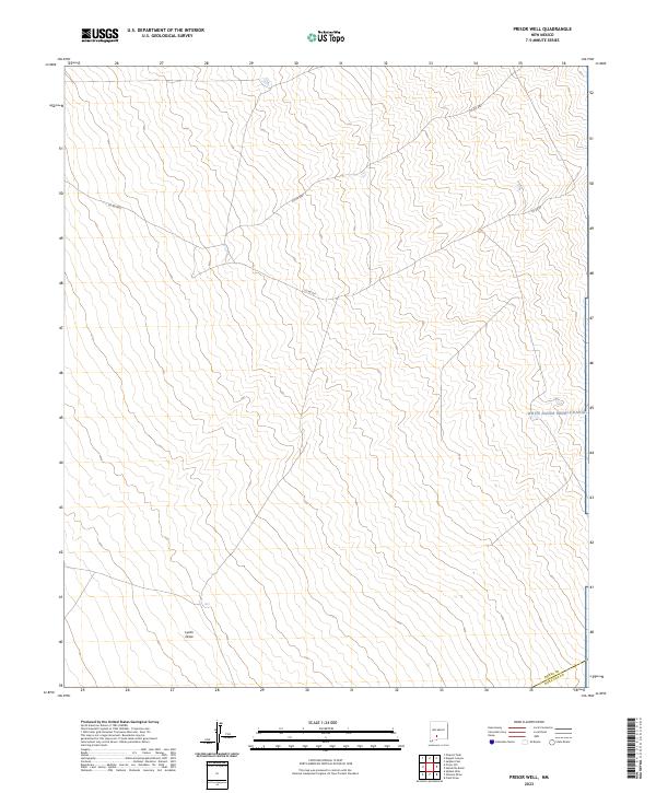 US Topo 7.5-minute map for Prisor Well NM
