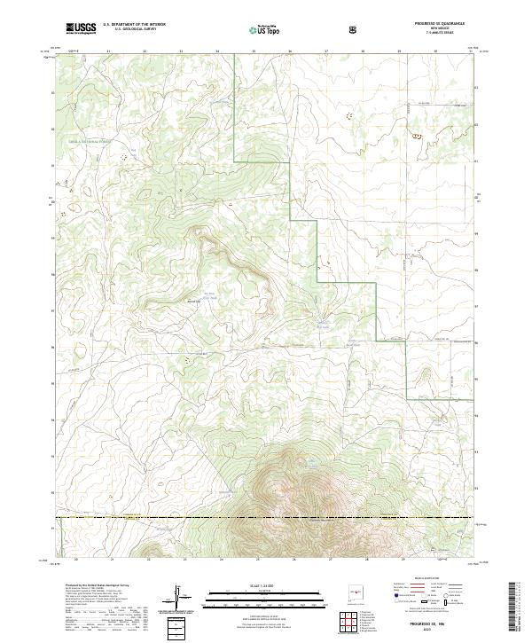 US Topo 7.5-minute map for Progresso SE NM
