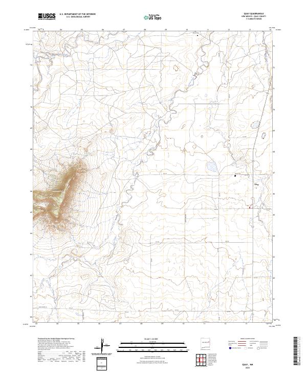 US Topo 7.5-minute map for Quay NM