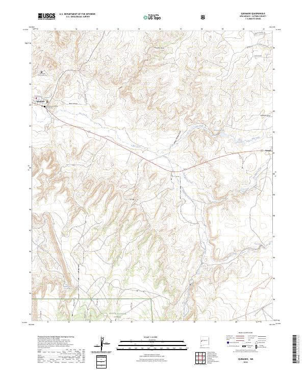 US Topo 7.5-minute map for Quemado NM