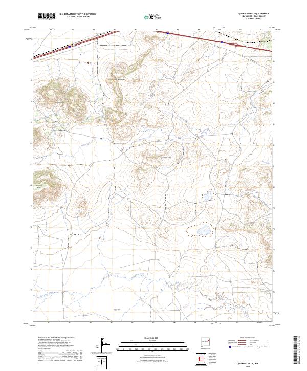 US Topo 7.5-minute map for Quemado Hills NM
