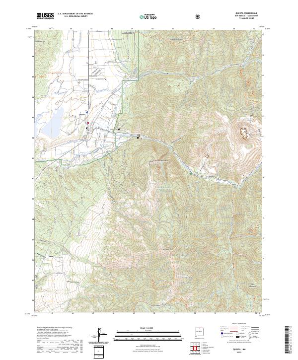 US Topo 7.5-minute map for Questa NM