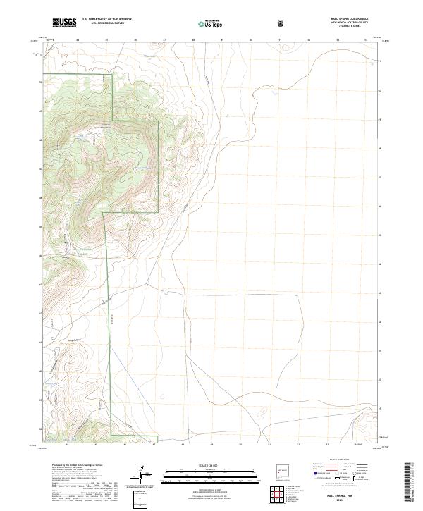 US Topo 7.5-minute map for Rael Spring NM