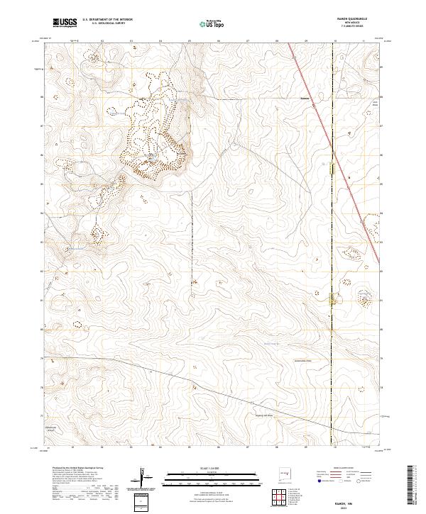 US Topo 7.5-minute map for Ramon NM