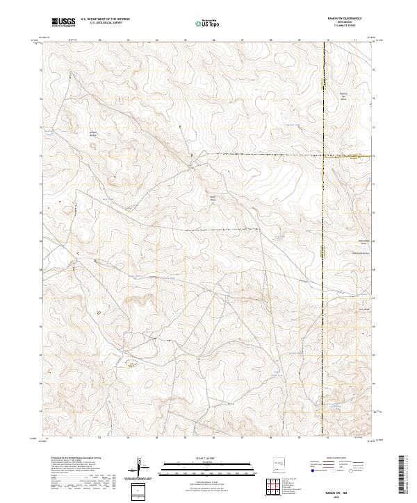 US Topo 7.5-minute map for Ramon SW NM
