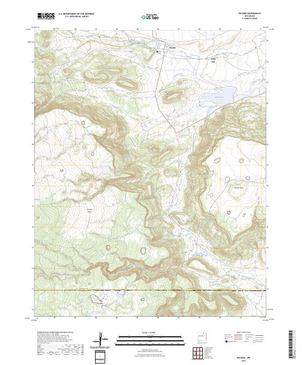 US Topo 7.5-minute map for Rayado NM