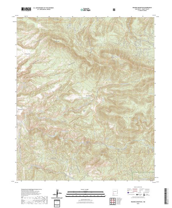 US Topo 7.5-minute map for Reading Mountain NM