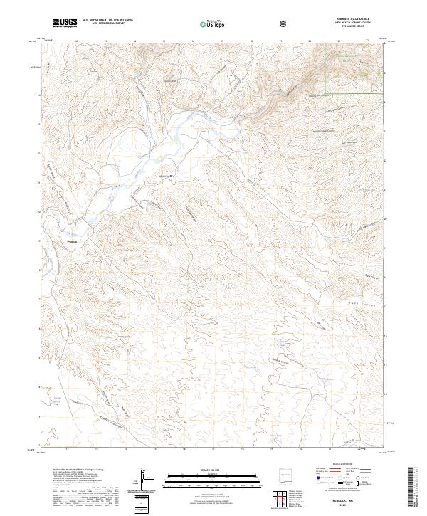 US Topo 7.5-minute map for Redrock NM