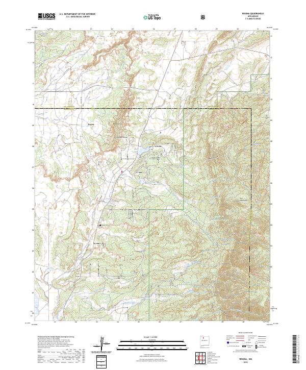 US Topo 7.5-minute map for Regina NM