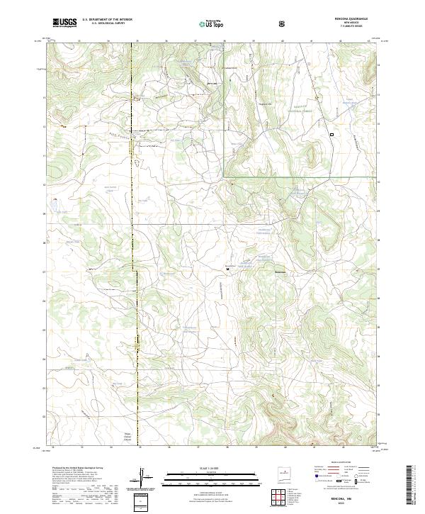 US Topo 7.5-minute map for Rencona NM
