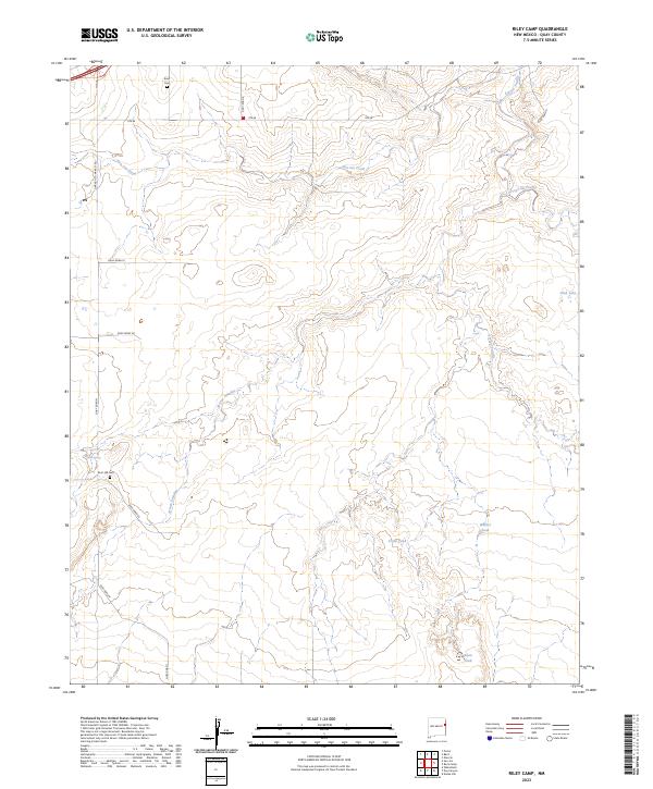 US Topo 7.5-minute map for Riley Camp NM
