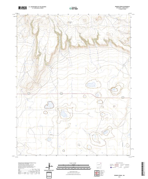 US Topo 7.5-minute map for Romero Spring NM