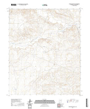 US Topo 7.5-minute map for Round Mountain SE NM