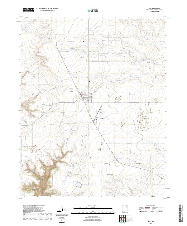 US Topo 7.5-minute map for Roy NM