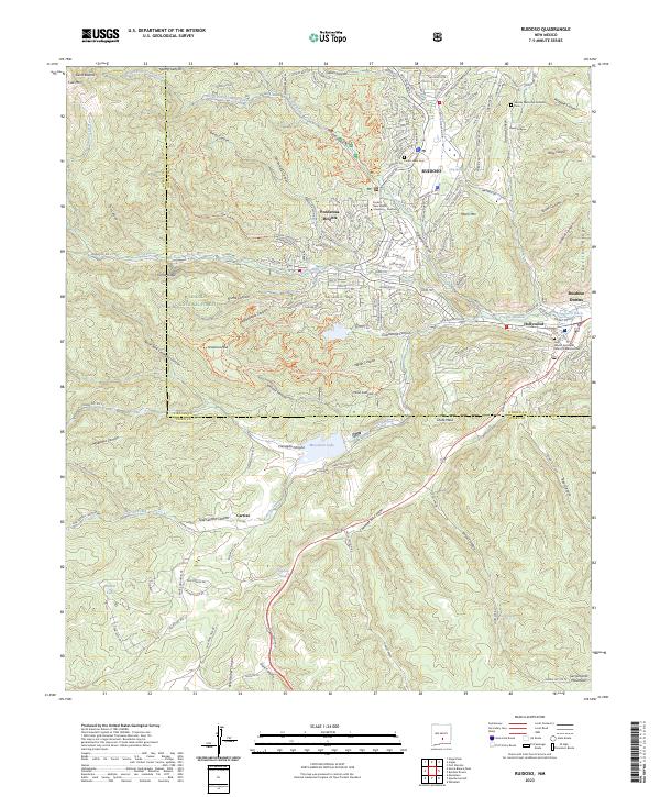 US Topo 7.5-minute map for Ruidoso NM
