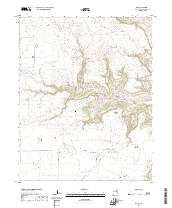US Topo 7.5-minute map for Sabino NM