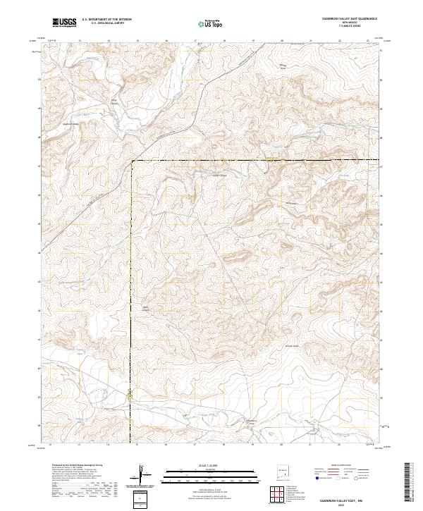 US Topo 7.5-minute map for Sagebrush Valley East NM