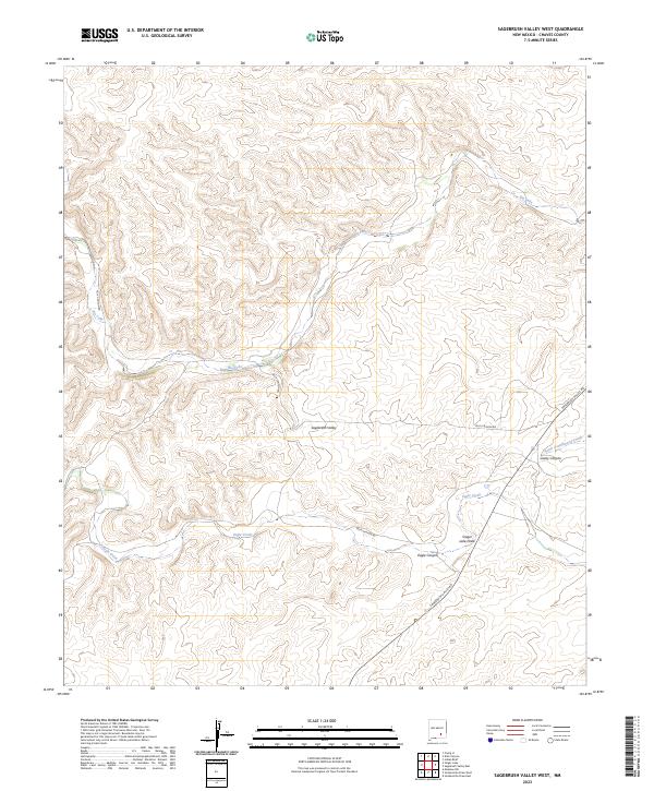US Topo 7.5-minute map for Sagebrush Valley West NM