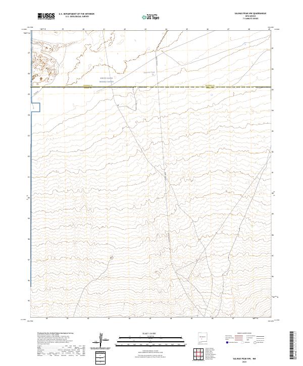 US Topo 7.5-minute map for Salinas Peak NW NM