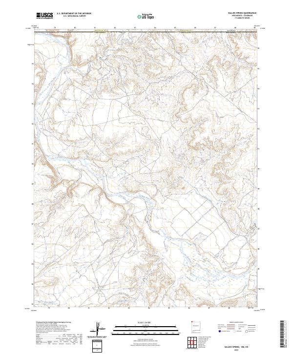 US Topo 7.5-minute map for Sallies Spring NMCO