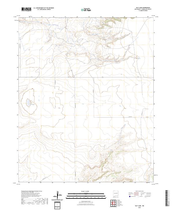 US Topo 7.5-minute map for Salt Lake NM