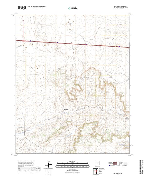 US Topo 7.5-minute map for San Ignacio NM