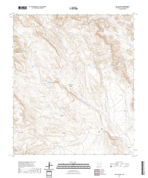 US Topo 7.5-minute map for San Luis Pass NM