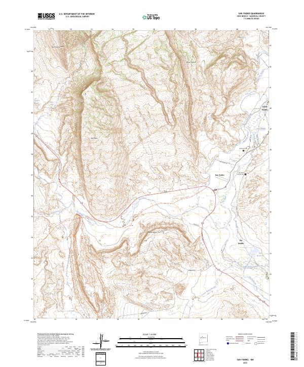 US Topo 7.5-minute map for San Ysidro NM
