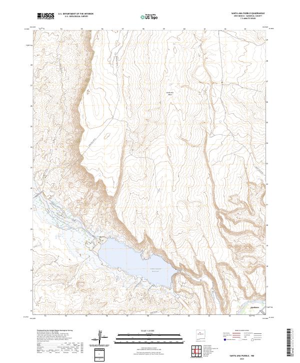 US Topo 7.5-minute map for Santa Ana Pueblo NM