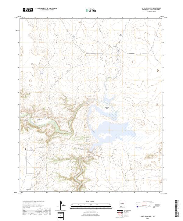 US Topo 7.5-minute map for Santa Rosa Lake NM