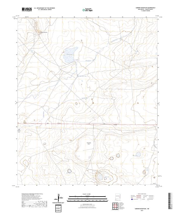 US Topo 7.5-minute map for Sardine Mountain NM