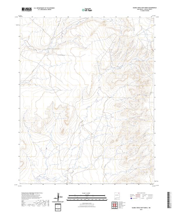 US Topo 7.5-minute map for Sauble Circle Dot Ranch NM