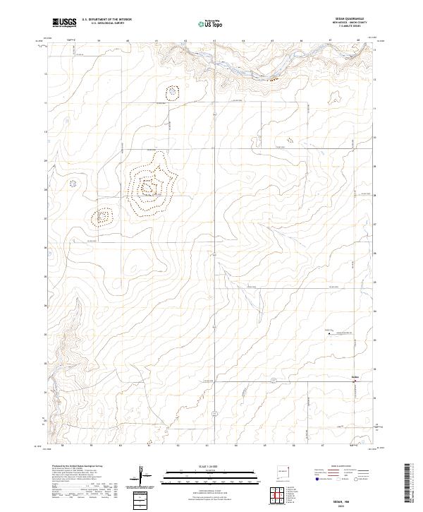 US Topo 7.5-minute map for Sedan NM