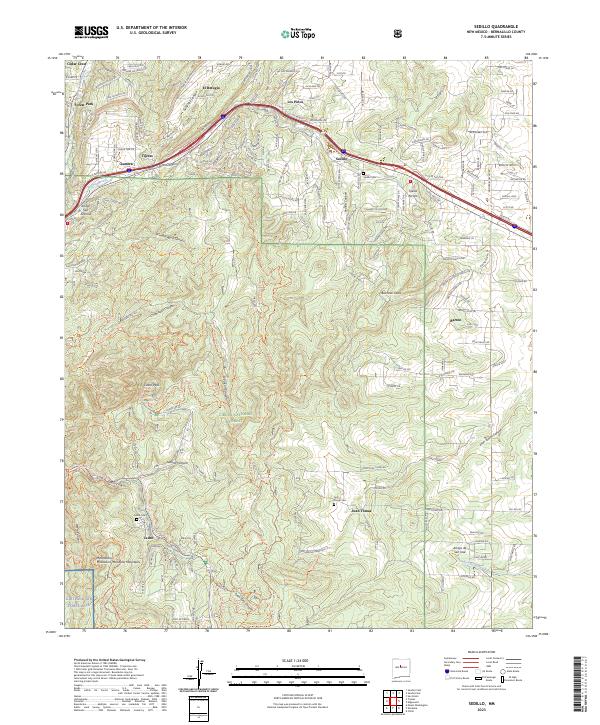 US Topo 7.5-minute map for Sedillo NM